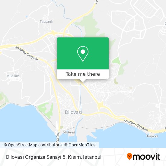 Dilovası Organize Sanayi 5. Kısım map
