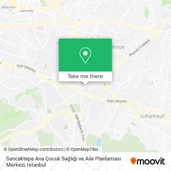 Sancaktepe Ana Çocuk Sağlığı ve Aile Planlaması Merkezi map