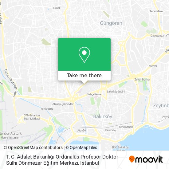 T. C. Adalet Bakanlığı Ordünalüs Profesör Doktor Sulhi Dönmezer Eğitim Merkezi map