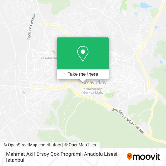 Mehmet Akif Ersoy Çok Programlı Anadolu Lisesi map