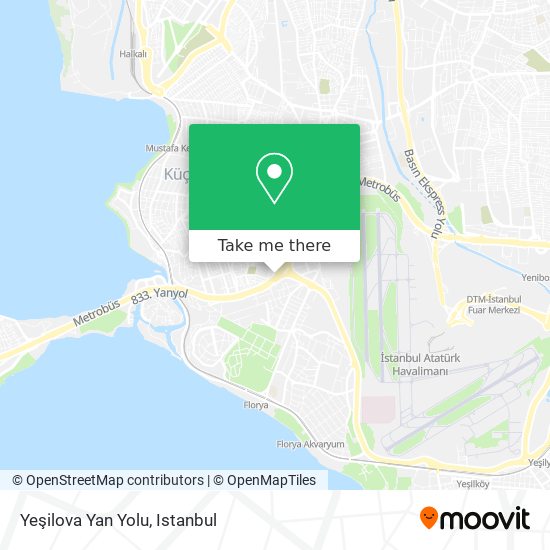 Yeşilova Yan Yolu map