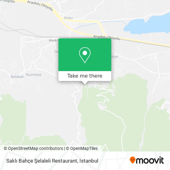 Saklı Bahçe Şelaleli Restaurant map