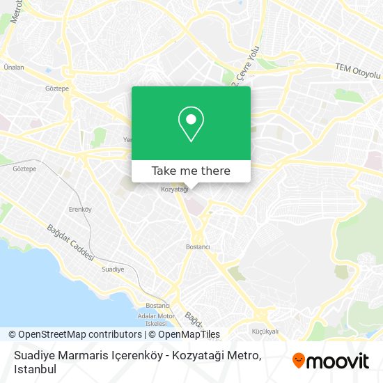 Suadiye Marmaris Içerenköy - Kozyataği Metro map