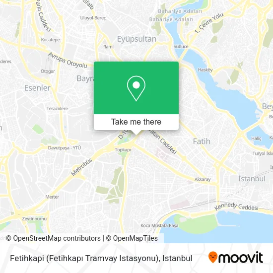 Fetihkapi (Fetihkapı Tramvay Istasyonu) map