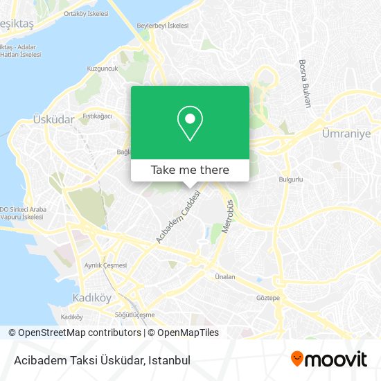 Acibadem Taksi Üsküdar map