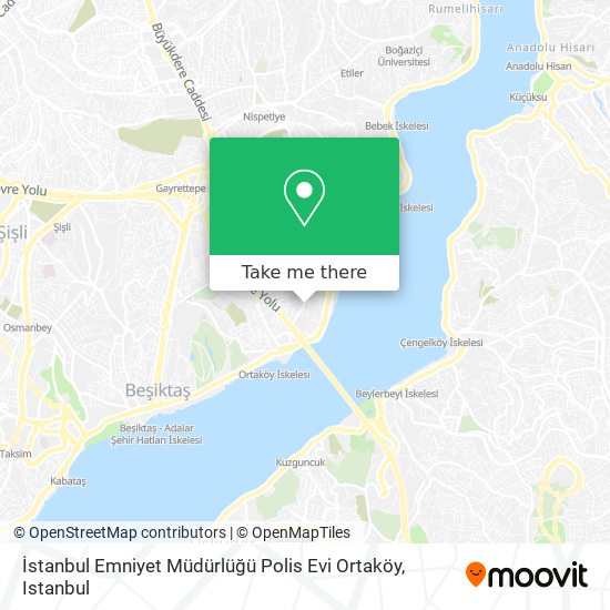 İstanbul Emniyet Müdürlüğü Polis Evi Ortaköy map