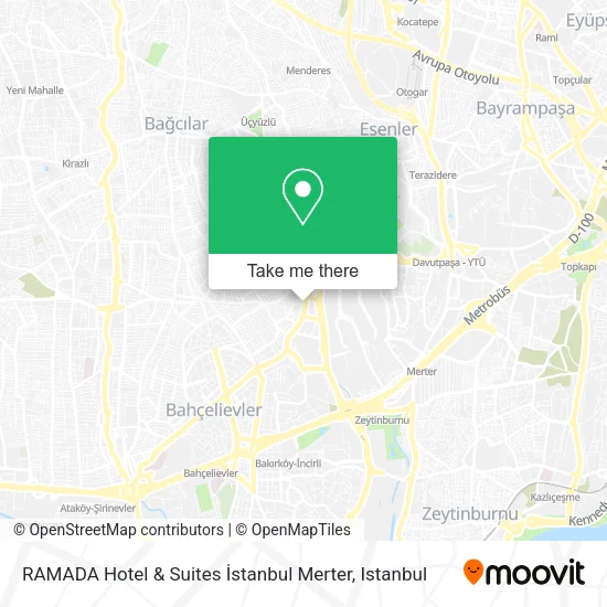 RAMADA Hotel & Suites İstanbul Merter map