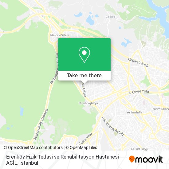 Erenköy Fizik Tedavi ve Rehabilitasyon Hastanesi-ACİL map