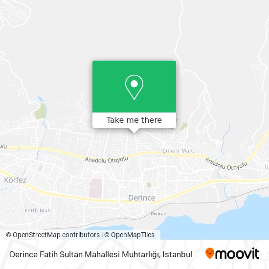 Derince Fatih Sultan Mahallesi Muhtarlığı map