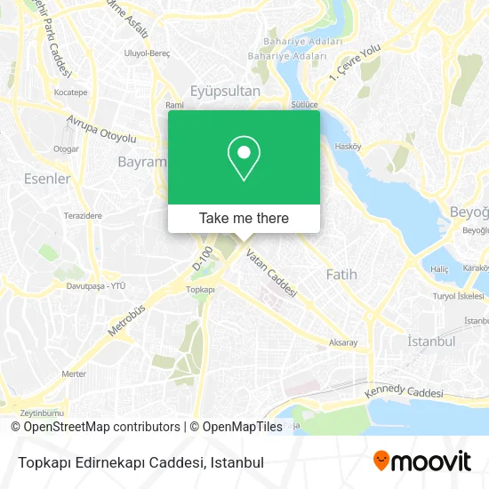 Topkapı Edirnekapı Caddesi map