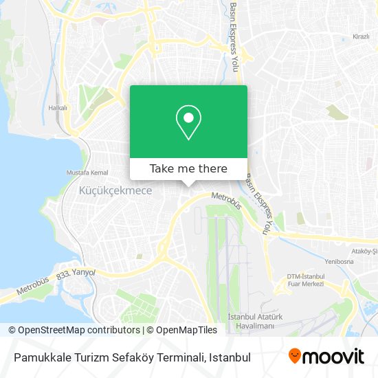 Pamukkale Turizm Sefaköy Terminali map