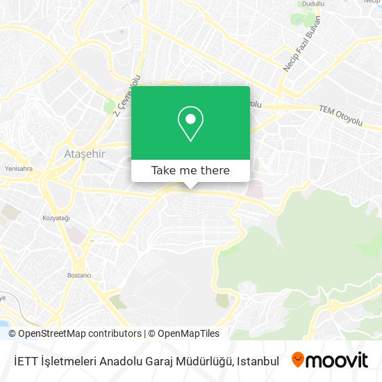 İETT İşletmeleri Anadolu Garaj Müdürlüğü map