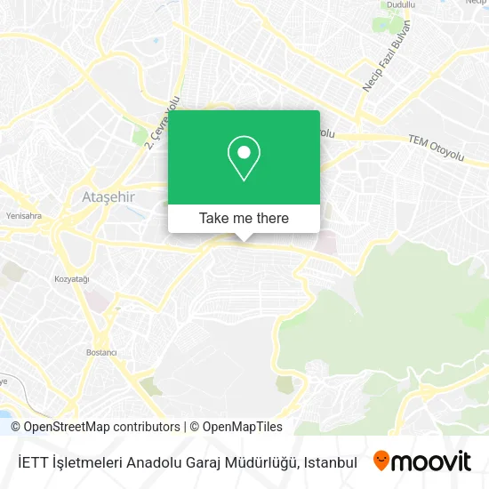 İETT İşletmeleri Anadolu Garaj Müdürlüğü map