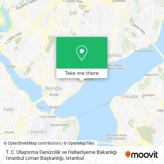 T. C. Ulaştırma Denizcilik ve Haberlşeme Bakanlığı İstanbul Liman Başkanlığı map