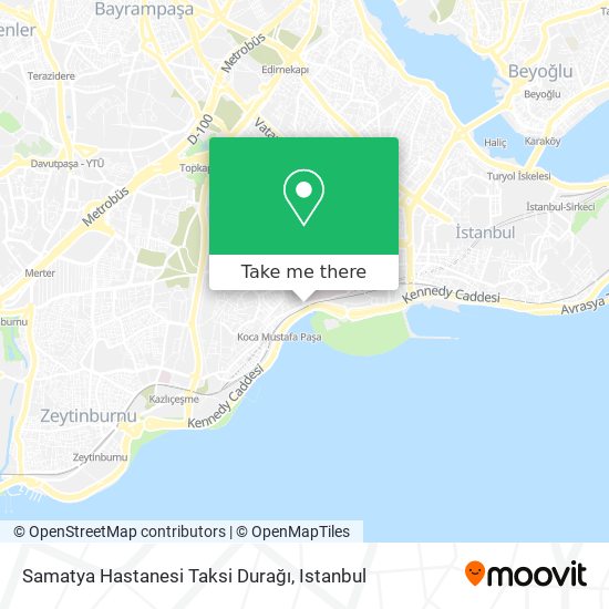 Samatya Hastanesi Taksi Durağı map