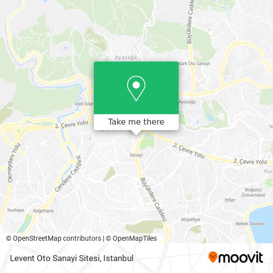 Levent Oto Sanayi Sitesi map