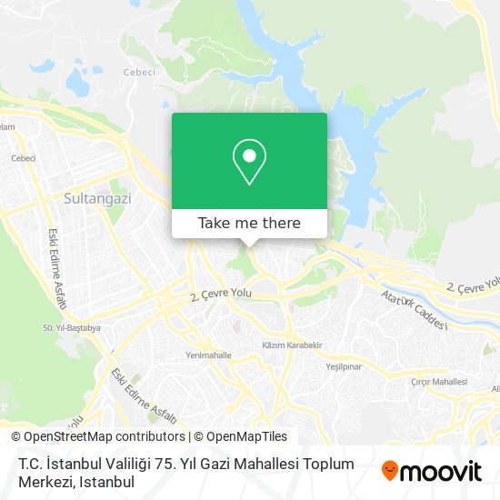 T.C. İstanbul Valiliği 75. Yıl Gazi Mahallesi Toplum Merkezi map