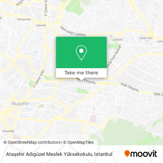 Ataşehir Adıgüzel Meslek Yüksekokulu map