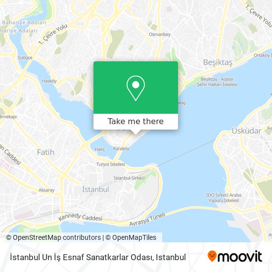 İstanbul Un İş Esnaf Sanatkarlar Odası map