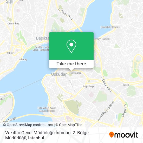 Vakıflar Genel Müdürlüğü İstanbul 2. Bölge Müdürlüğü map