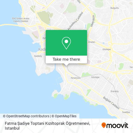 Fatma Şadiye Toptani Kızıltoprak Öğretmenevi map