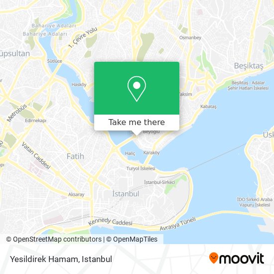 Yesildirek Hamam map