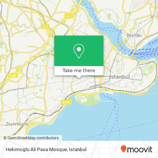 Hekimoglu Ali Pasa Mosque map