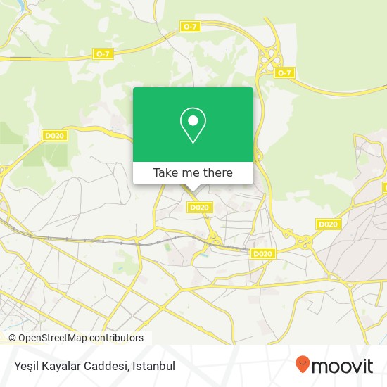 Yeşil Kayalar Caddesi map