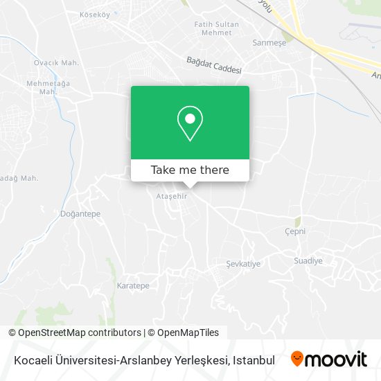 Kocaeli Üniversitesi-Arslanbey Yerleşkesi map