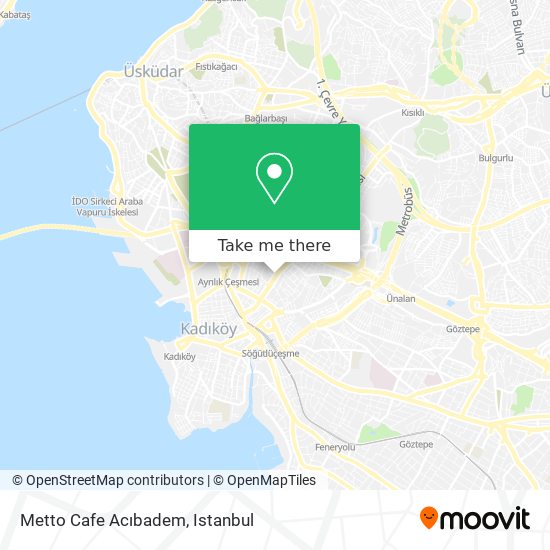 Metto Cafe Acıbadem map