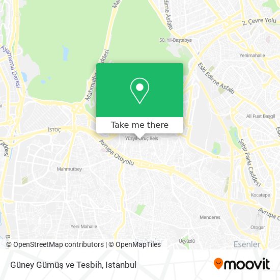 Güney Gümüş ve Tesbih map