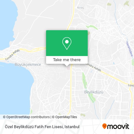 Özel Beylikdüzü Fatih Fen Lisesi map