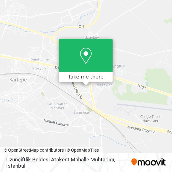 Uzunçiftlik Beldesi Atakent Mahalle Muhtarlığı map