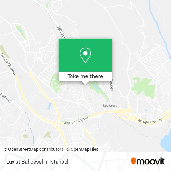 Luxist Bahçeşehir map