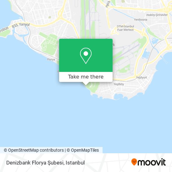 Denizbank Florya Şubesi map