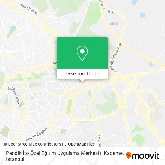 Pendik İto Özel Eğitim Uygulama Merkezi ı. Kademe map