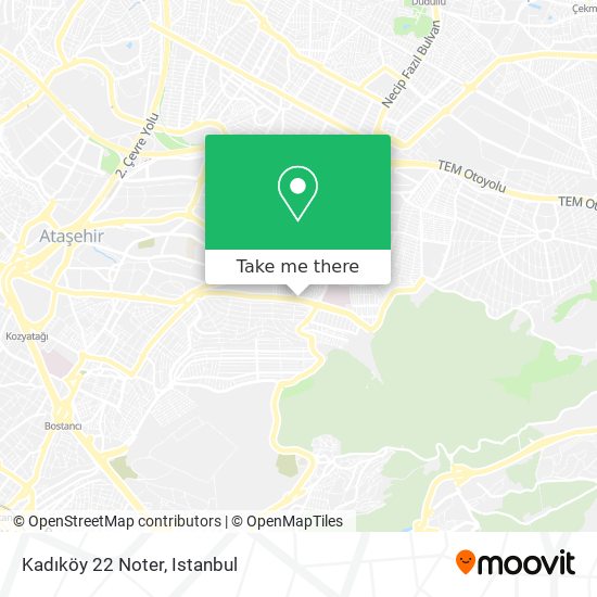 Kadıköy 22 Noter map