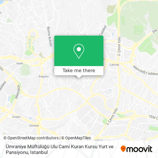 Ümraniye Müftülüğü Ulu Cami Kuran Kursu Yurt ve Pansiyonu map