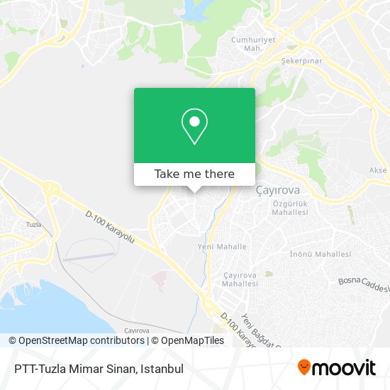 PTT-Tuzla Mimar Sinan map
