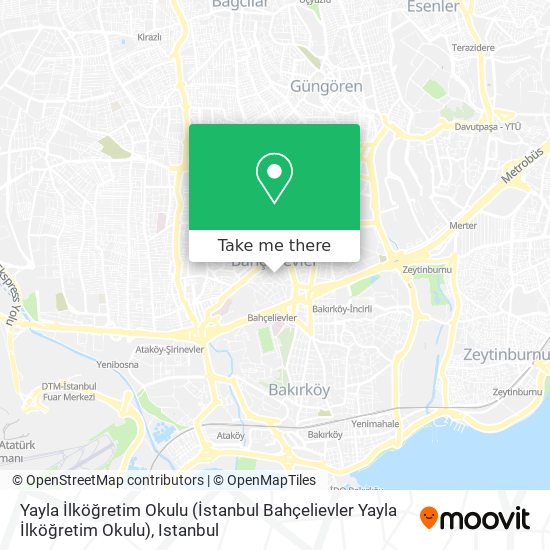 Yayla İlköğretim Okulu (İstanbul Bahçelievler Yayla İlköğretim Okulu) map