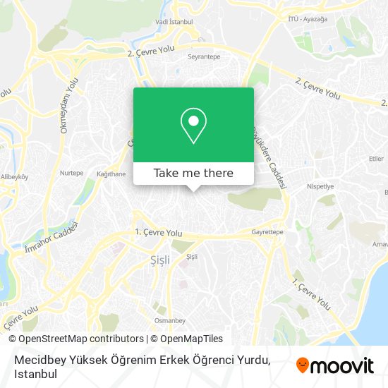 Mecidbey Yüksek Öğrenim Erkek Öğrenci Yurdu map