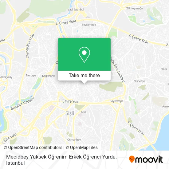 Mecidbey Yüksek Öğrenim Erkek Öğrenci Yurdu map