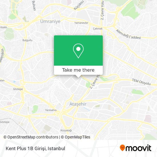 Kent Plus 1B Girişi map