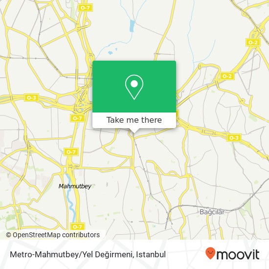 Metro-Mahmutbey/Yel Değirmeni map