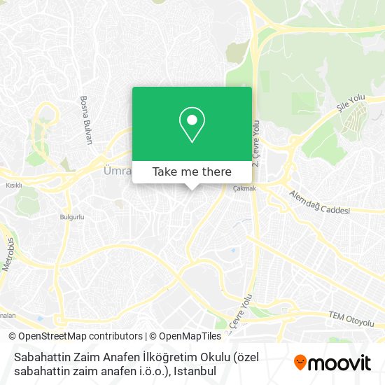 Sabahattin Zaim Anafen İlköğretim Okulu (özel sabahattin zaim anafen i.ö.o.) map