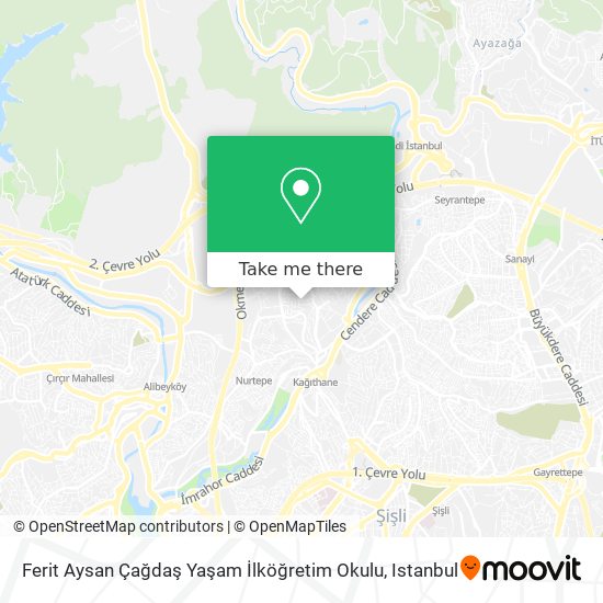 Ferit Aysan Çağdaş Yaşam İlköğretim Okulu map