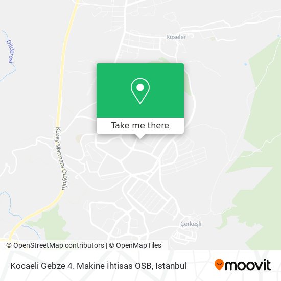 Kocaeli Gebze 4. Makine İhtisas OSB map