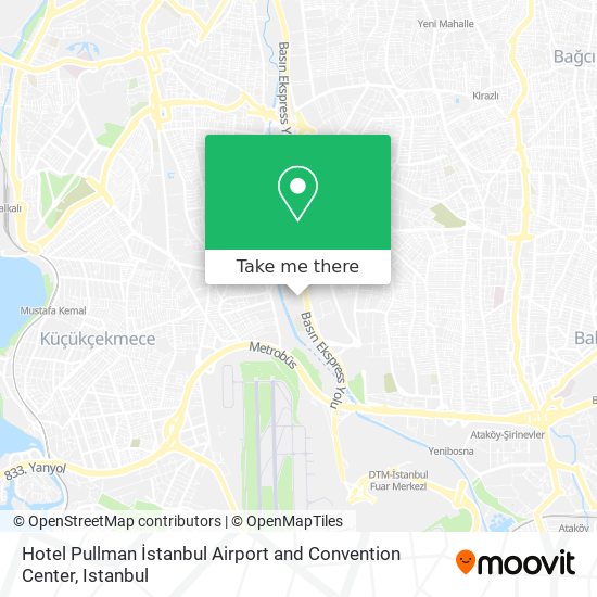 Hotel Pullman İstanbul Airport and Convention Center map