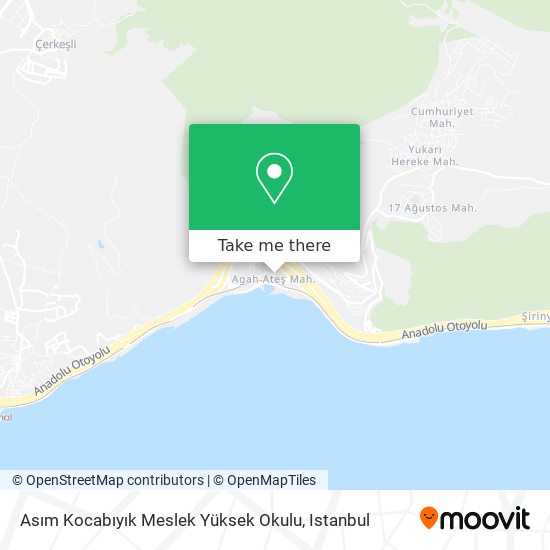 Asım Kocabıyık Meslek Yüksek Okulu map
