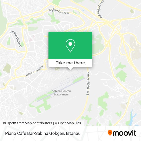 Piano Cafe Bar-Sabiha Gökçen map
